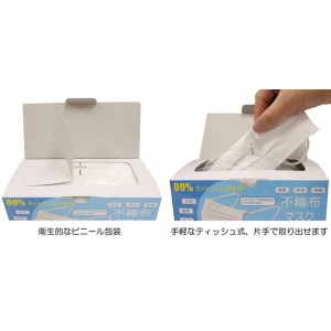 [JHPIA+KAKEN測試認證] 日本華榮事業 99%VFE 立體口罩 （白色/成人尺寸）60個/盒